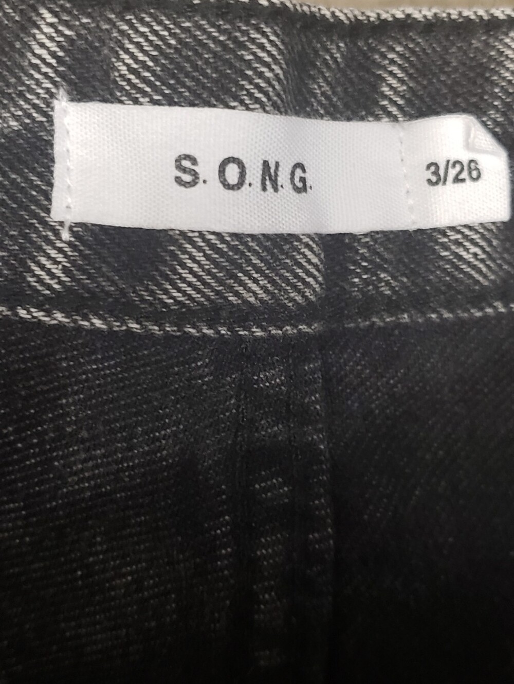 S.O.N.G. Acid Wash Grey High Rise Barrel Balloon Baggy Jeans Size 3/26 - Picture 8 of 11